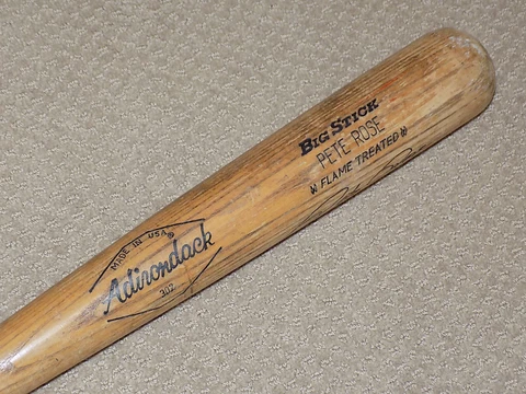 Pete Rose Game Used Signed Bat 1975 Cincinnati Reds PSA GU 9.5 Cover
