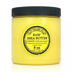 PURE RAW VIRGIN UNREFINED ORGANIC SHEA BUTTER FROM GHANA 2,4,8 oz 1 LB, 3, 6 LB  - Picture 1 of 13