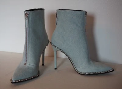 *BNIB* ALEXANDER WANG - Eri Jeans Denim Ankle Booties - 38.5 - Image 1 of 4