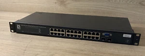 LevelOne (Level One) GEL-2460 GEL2460 24-Port L2 Managed Gigabit Ethernet Switch - Bild 1 von 12