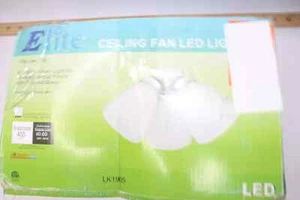 Elite 3-flammiger Deckenventilator Schirme LED Licht Kit gebürstetes Nickel LK1905 - Bild 1 von 5