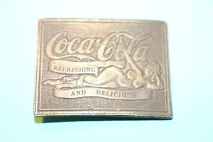 VERY RARE Vintage Coca-Cola Nude Pin up Metal Belt Buckle - Picture 1 of 4