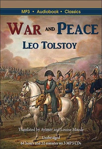 War and Peace by Leo Tolstoy - MP3 CD Audiobook in DVD case - Imagen 1 de 6