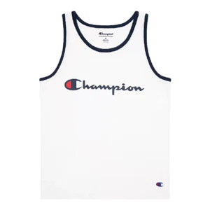 Boys Size Large Champion Classic Script Tank Top in White - Picture 1 of 4