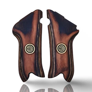 Empuñaduras Zib serie madera laminada empuñaduras de pistola para Luger P08, logotipo de metal - Imagen 1 de 6