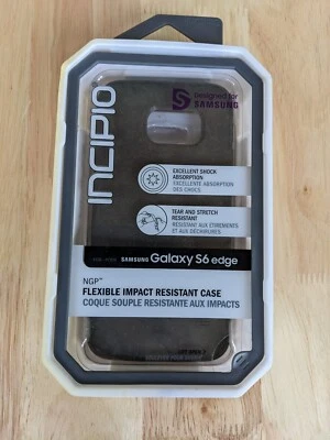 Funda resistente al desgarro y al estiramiento Incipio octano para Samsung Galaxy S6 Edge, negra Foto 1 de 2