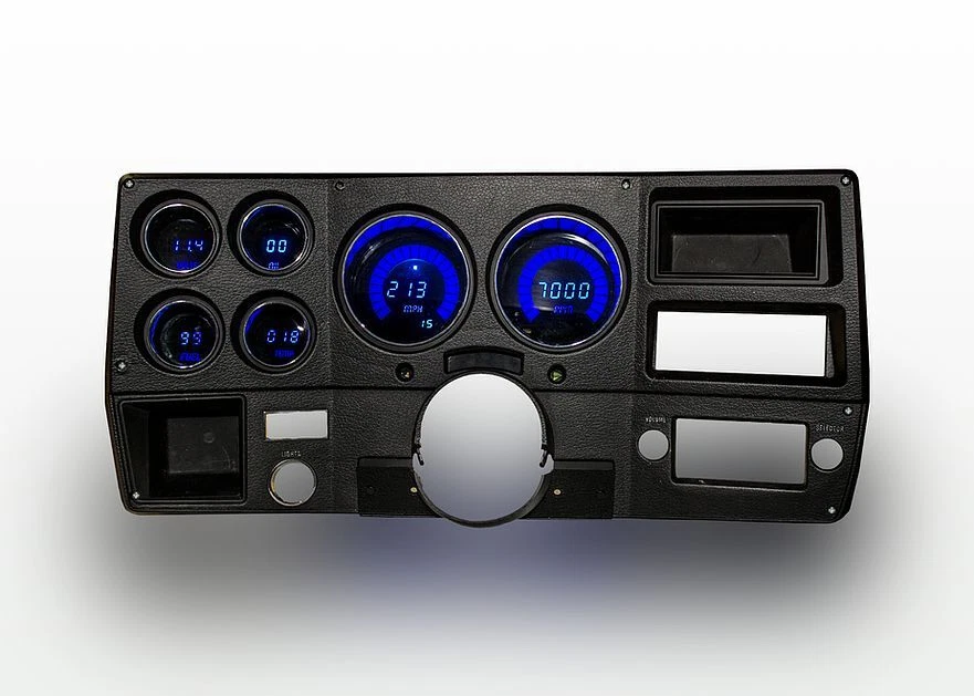 for Chevy R10 87 Intellitronix DP6004B Direct Fit LED Digital Gauge Panel Blue