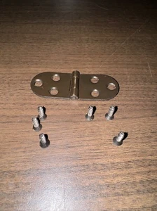 Vtg Singer sewing machine cabinet table flip top cover leaf lid hinges 1960s - Picture 1 of 4