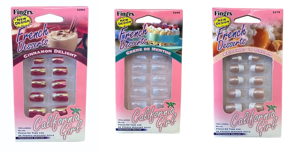 California Girl 法国甜点按指甲 24 件 — 第 1/1 张图片