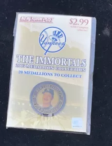 *NEW SEALED* 2005 NEW YORK POST NY YANKEES IMMORTALS MEDALLIONS DON MATTINGLY - Picture 1 of 2