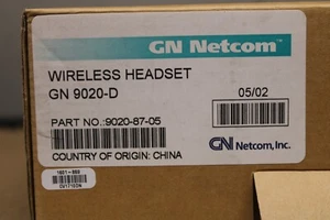 GN Netcom 9020-87-05 Wireless Headset GN 9020-D with Base 1601-869 - NEW - Picture 1 of 8