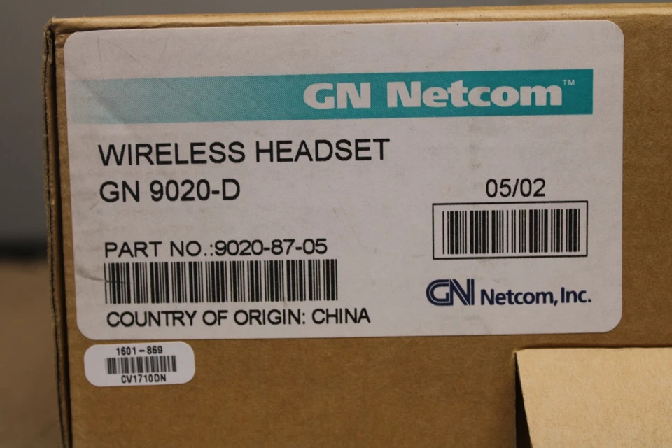 GN Netcom 9020-87-05 Wireless Headset GN 9020-D with Base 1601-869 - NEW - Image 1 of 4