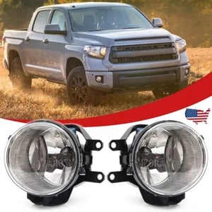 For 2014 2015-2021 Toyota Tundra Fog Lights Pair Front Bumper Driving Lamp - Foto 1 di 15