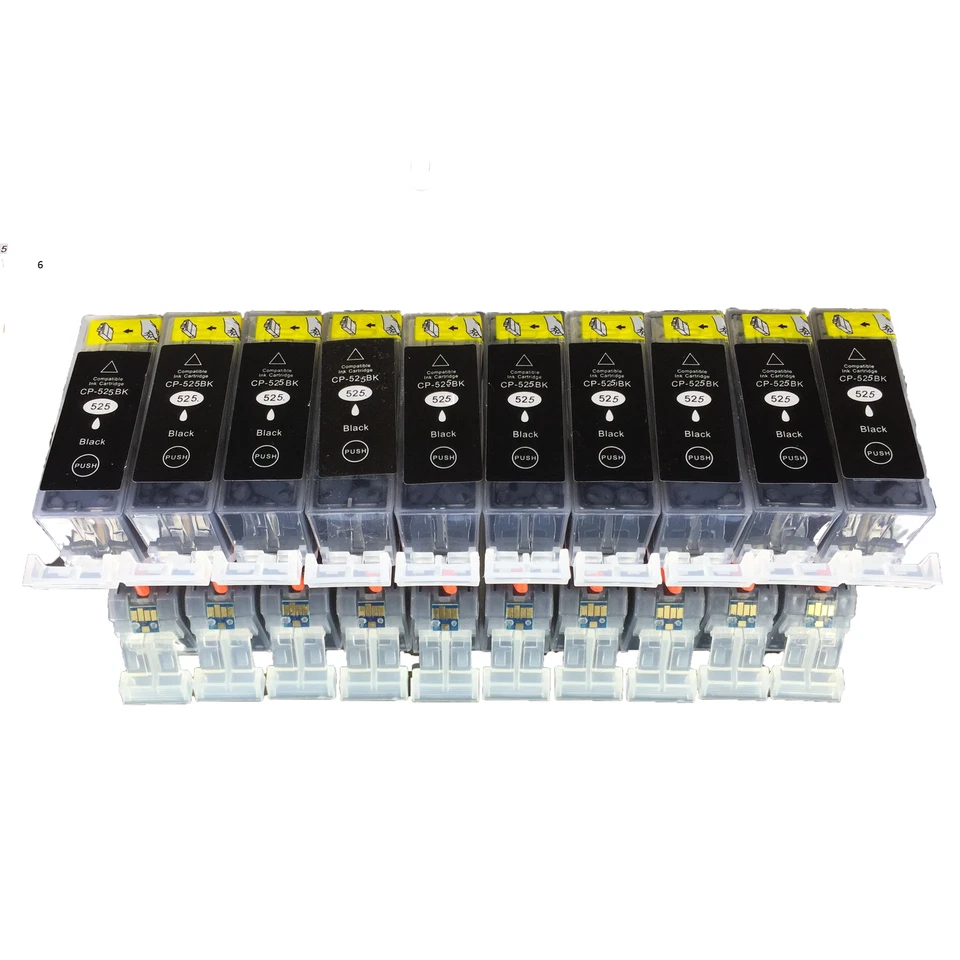 10 Schwarz Patrone für Canon PIXMA IP 4850 4900 4950 MG5150 MG5250 MG5350 MG6150 - Bild 1 von 1