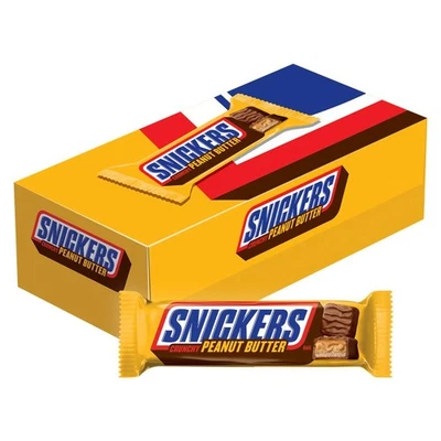 Peanut Butter Squared Singles Size Chocolate Candy Bars Individually Wrapped ... - Image 1 of 4