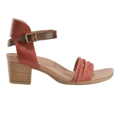 Sandalia Earth Shoe Ivy Symphony Red Rouge Cuero Soporte para Arco Tacón Bajo 8.5 Foto 1 de 4