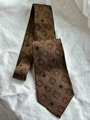 Gravata de seda elegante vintage Monelli feita na Itália década de 1970 - Imagem 1 de 4