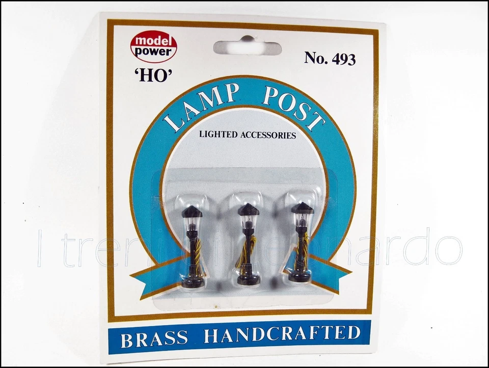 MODEL POWER 493 lampioni residenziali X 3   14V  H. 3,6 cm.  scala HO. - Immagine 1 di 1