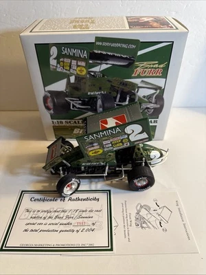 GMP 2002 Brad Furr #2 World of Outlaws Knoxville Sanmina Sprint Car 1:18 Diecast - Image 1 of 4