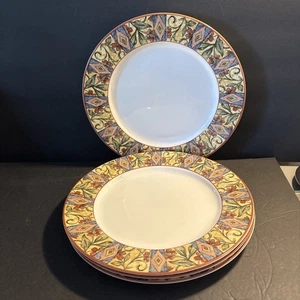 "Juego de 4 platos de cena de cinabrio diarios Royal Doulton de 11"" usados en excelente estado" - Imagen 1 de 8