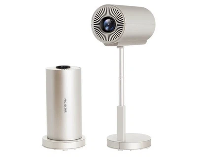 Mini Portable Projector, Smart Projector With WiFi & BT 5.3 1080P, 300 ANSI OB - Image 1 of 4