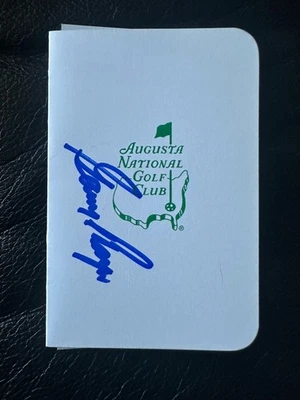Tarjeta de puntuación nacional de Masters Augusta firmada por Gary Player #10 Foto 1 de 3
