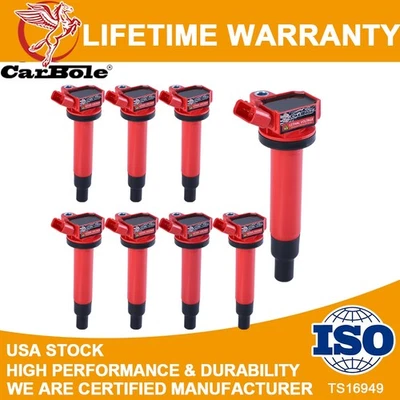 For 2003-2009 Toyota 4Runner Tundra V8 4.7L 8X Ignition Coil & Spark Plug UF230 - Image 1 of 4