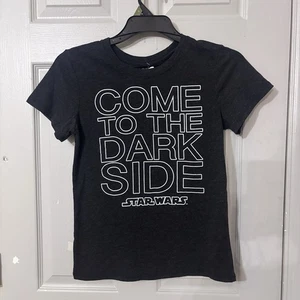 StarWars "Come To The Darkside" Gray Short Sleeve Graphic T-shirt Kids Medium - Picture 1 of 3