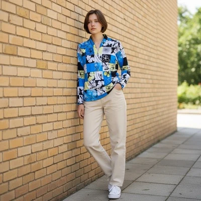 Top de golf Jamie Sadock Sunsense manga larga para mujer talla grande azul 1/4 cremallera elástica Foto 1 de 4