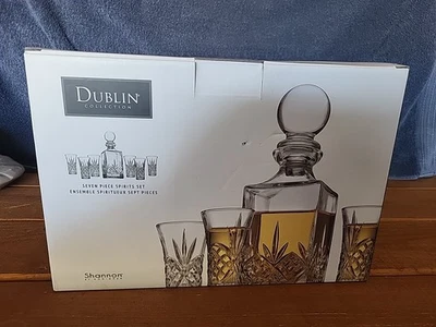Godinger Shannon Dublin Collection 7 Piece Spirits Set New - Image 1 of 3