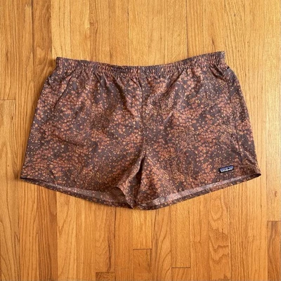 Pantalones Cortos Patagonia 5" Bolsos Floral Marrón Naranja Para Mujer XXL Nailon Reciclado Foto 1 de 4