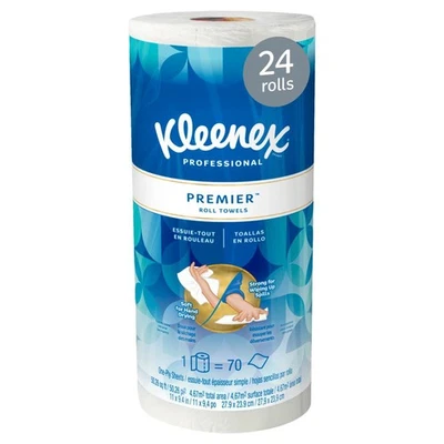 Kleenex Premiere Rollo Toalla de Papel de Cocina Perforada 13964 24 Ct Foto 1 de 4
