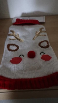Hundepullover / Strickpullover kleine Hunde für Weihnachten  Neu - Bild 1 von 3