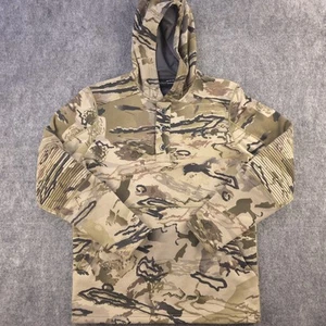 Sudadera con Capucha Under Armour Camuflaje Pequeña Coldgear Botón Poliéster Bolsillos - Imagen 1 de 9