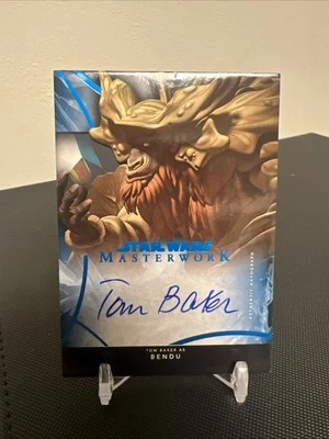 2024 Topps Star Wars Masterwork Tom Baker as Bendu #A-TB On Card Auto Blue 10/99 - Image 1 of 2