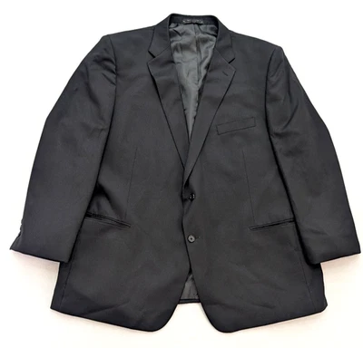 Petrocelli Мужская куртка Blazer Sport пальто размер 50R черная шерстяная смесь - Изображение 1 из 4