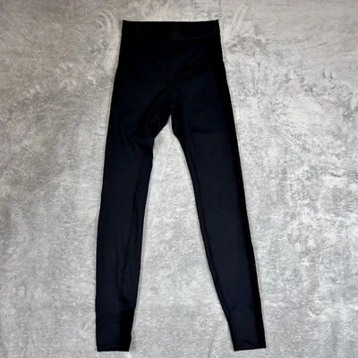 Leggings laterales de malla negra Alo talla pequeña (se adapta a 4) yoga atletismo escultura gimnasio Foto 1 de 4