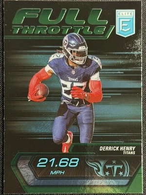 2024 Donruss Elite - Full Throttle Green #5 Derrick Henry - Tennessee Titans  - Image 1 of 3