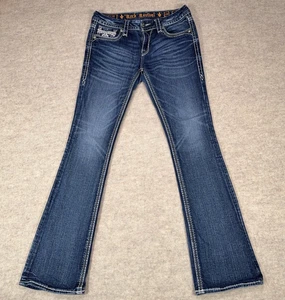 Rock Revival Jeans donna 29 stivali Tess taglio impreziositi svasati vestibilità western 31x32* - Foto 1 di 20