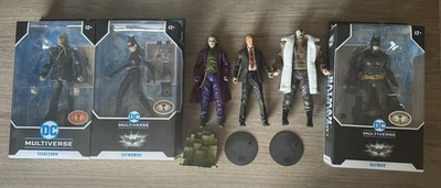 Mcfarlane DC Multiverso Batman Caballero Oscuro Trilogía Lote Joker Bane Dos Caras Foto 1 de 4