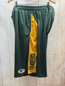 NFL Team Apparel Green Bay Packers Football Shorts Mens Size 4XLT - Picture 1 of 6