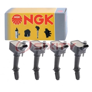 4 pc NGK Ignition Coils for 2018 Chevrolet Equinox 1.5L L4 Spark Plug Wire wb - Picture 1 of 5