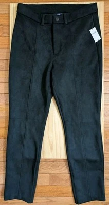 Nuevo con etiquetas orig. $79.95 talla 10 entrepierna 27.5" GAP pantalones terciopelo/gamuza tela negro Foto 1 de 4