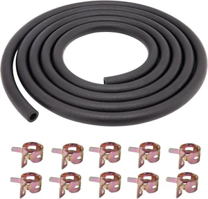 1/4"ID(6mm) Fuel Line Hose 10FT NBR Neoprene 1/4ID*0.47OD, 10 Ft, Black  - Imagen 1 de 7