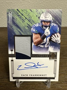 2025 Impeccable Football Elegance Zach Charbonnet #EVA-ZCT Patch Auto /75 - Picture 1 of 2