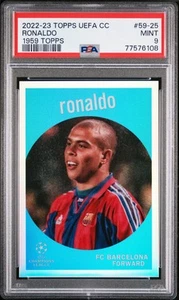 2022 Topps Uefa Club Competitions 1959 Topps #59-25 Ronaldo 1959 Topps PSA 9 - Picture 1 of 2