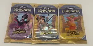 3 Packungen Ravensburger Disney Lorcana Into the Inklands TCG Booster Bundle Lot - Bild 1 von 4