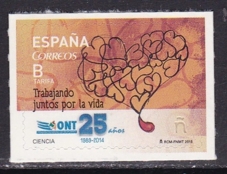 2015 - España - Edifil 4933 - Ciencia - Organizacion Nacional Trasplantes - MNH - Imagen 1 de 1