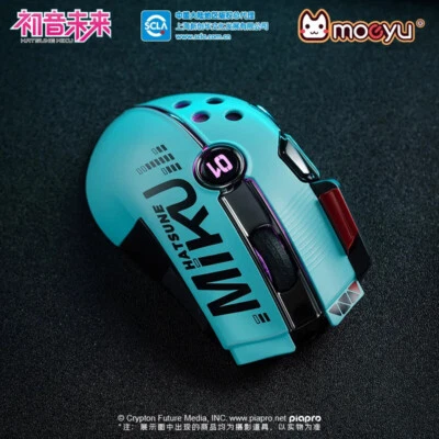 Anime Miku Wired Wireless Bluetooth Mouse Hatsune RGB Gaming Mouse Gift HOT - Image 1 of 4