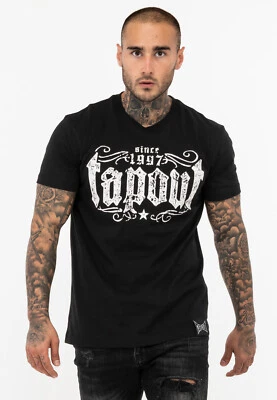 Tapout Herren T-Shirt Crashed Regular Fit in Black 940019 - Bild 1 von 4